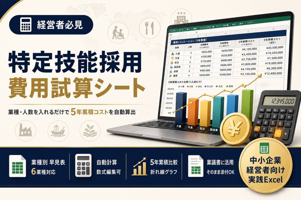 特定技能採用 費用試算シート